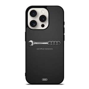 AUDI CAR LOGO OFFICIAL MAINTENANCE iPhone 15 Pro Case