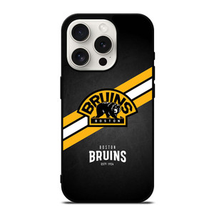 BOSTON BRUINS STRIPE LOGO iPhone 15 Pro Case