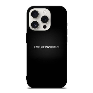 EMPORIO ARMANI LOGO BLACK iPhone 15 Pro Case
