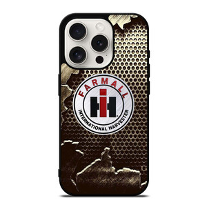INTERNATIONAL HARVESTER FARMALL METAL LOGO iPhone 15 Pro Case
