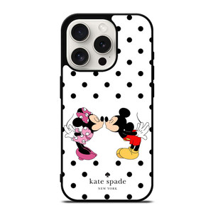 MICKEY MINNIE MOUSE KATE SPADE KISS iPhone 15 Pro Case
