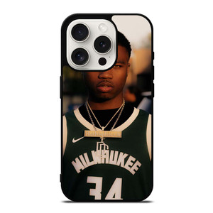 RODDY RICCH MILWAUKEE BASKETBALL JERSEY iPhone 15 Pro Case