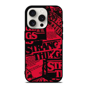 STRANGER THINGS ART LOGO iPhone 15 Pro Case