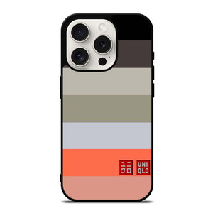 UNIQLO LOGO COLORFUL STRIPES iPhone 15 Pro Case