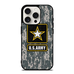 US ARMY ARMY LOGO CAMO PIXEL iPhone 15 Pro Case