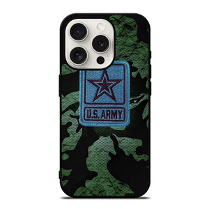 US ARMY LOGO EMBROIDERY CAMO iPhone 15 Pro Case