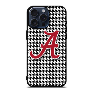 ALABAMA HOUNDSTOOTH CRIMSON TIDE iPhone 15 Pro Max Case