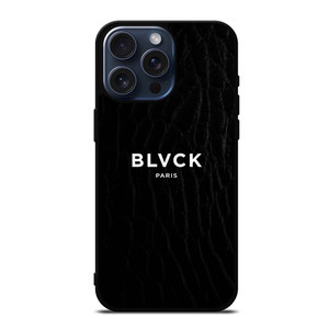 BLVCK PARIS SNAKE LEATHER LOGO iPhone 15 Pro Max Case