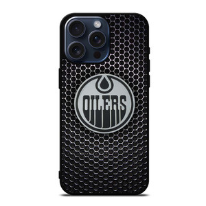 EDMONTON OILERS METAL LOGO iPhone 15 Pro Max Case