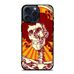 GRATEFUL DEAD SKULL ART iPhone 15 Pro Max Case