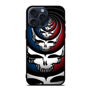 GRATEFUL DEAD SKULL LOGO ART iPhone 15 Pro Max Case