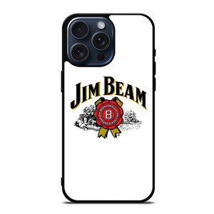 JIM BEAM WHISKEY LOGO WHITE iPhone 15 Pro Max Case