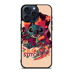 LILO AND STITCH DISNEY ART iPhone 15 Pro Max Case