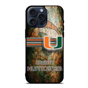 MIAMI HURRICANES LOGO NFL iPhone 15 Pro Max Case