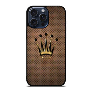 ROLEX WATCH LOGO METAL iPhone 15 Pro Max Case