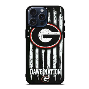 UNIVERSITY GEORGIA BULLDOGS FLAG iPhone 15 Pro Max Case