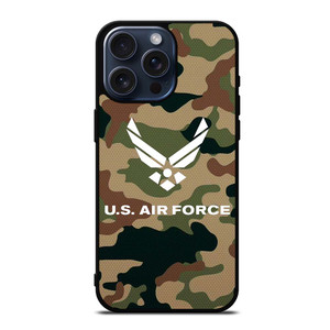 US AIR FORCE LOGO CAMO iPhone 15 Pro Max Case