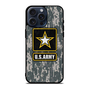 US ARMY ARMY LOGO CAMO PIXEL iPhone 15 Pro Max Case