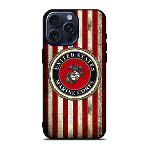USMC US MARINE CORPS FLAG iPhone 15 Pro Max Case