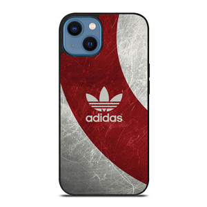 ADIDAS RED GRUNGE TEXTURE LOGO.jpg iPhone 14 Case