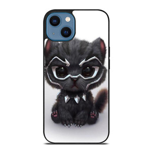 BLACK PANTHER CUTE CAT.jpg iPhone 14 Case