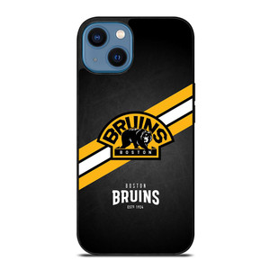 BOSTON BRUINS STRIPE LOGO.jpg iPhone 14 Case