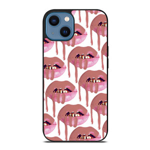 KYLIE JENNER LIPS LOGO COLLAGE.jpg iPhone 14 Case