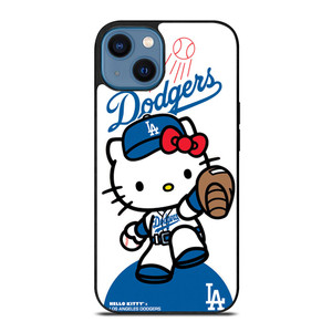 LA DODGERS HELLO KITTY.jpg iPhone 14 Case