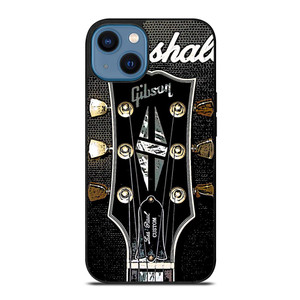 MARSHALL X GIBSON GUITAR HEADSTOCK.jpg iPhone 14 Case