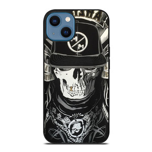 METAL MULISHA BLACK WHITE.jpg iPhone 14 Case