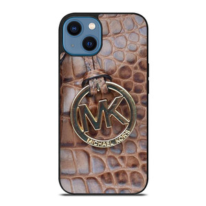 MICHAEL KORS BROWN LEATHER.jpg iPhone 14 Case