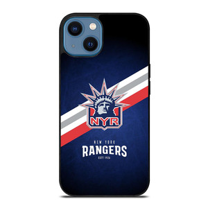 NEW YORK RANGERS LOGO MASCOT.jpg iPhone 14 Case