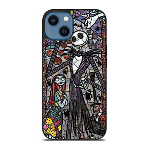 NIGHTMARE BEFORE CHRISTMAS ART GLASS.jpg iPhone 14 Case