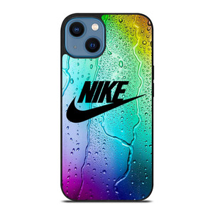 NIKE RAINBOW DROPS.jpg iPhone 14 Case