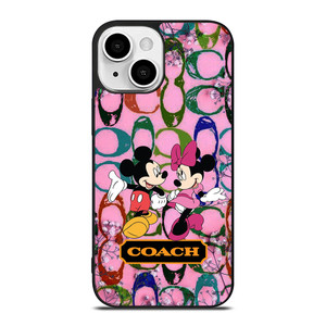 COACH PINK MICKEY MINNIE iPhone 13 Mini Case COACH PINK MICKEY MINNIE iPhone 13 Mini Case
