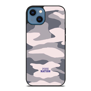 PINK NATION VICTORIA'S SECRET LOGO CAMO.jpg iPhone 14 Case