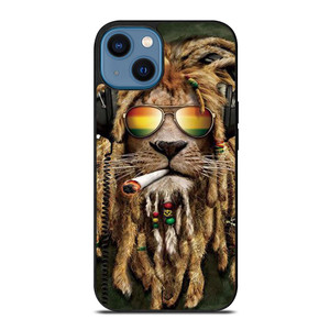 RASTA LION REGGAE BOB.jpg iPhone 14 Case