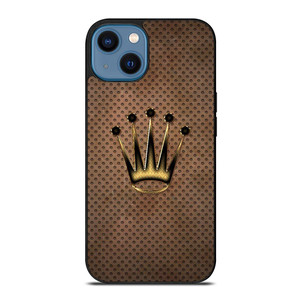 ROLEX WATCH LOGO METAL.jpg iPhone 14 Case