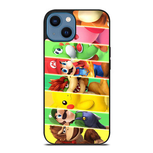 SUPER SMASH BROSS CHARACTERS.jpg iPhone 14 Case