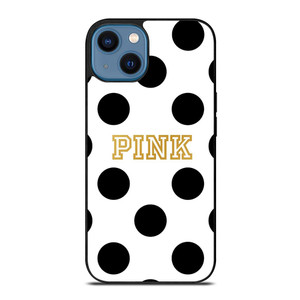 VICTORIA S SECRET PINK POLKADOTS.jpg iPhone 14 Case