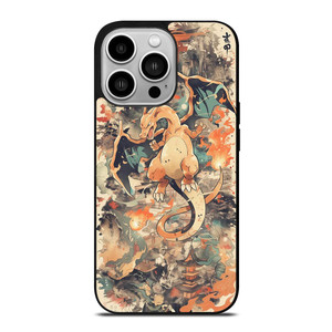 CHARIZARD POKEMON UKIYO ART iPhone 14 Pro Case