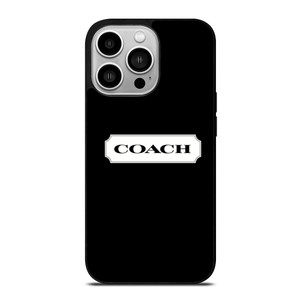 COACH NEW YORK LOGO ICON BLACK iPhone 14 Pro Case