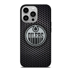 EDMONTON OILERS METAL LOGO iPhone 14 Pro Case
