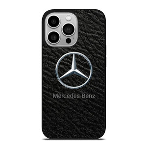 MERCEDES BENZ LOGO ON LEATHER iPhone 14 Pro Case