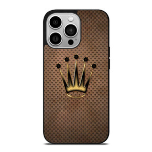 ROLEX WATCH LOGO METAL iPhone 14 Pro Case