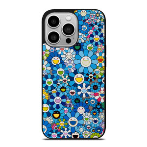 TAKASHI MURAKAMI FLOWERS BLUE iPhone 14 Pro Case