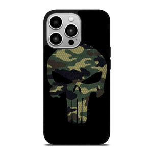 THE PUNISHER LOGO CAMO iPhone 14 Pro Case