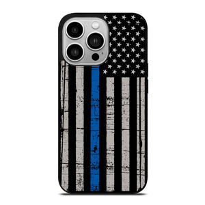 THIN BLUE LINE FLAG iPhone 14 Pro Case
