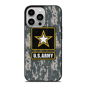 US ARMY ARMY LOGO CAMO PIXEL iPhone 14 Pro Case