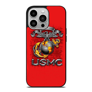USMC US MARINE CORPS RED iPhone 14 Pro Case